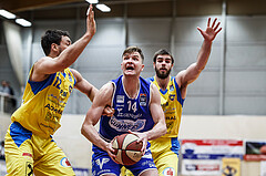 Basketball, Admiral Basketball Superliga 2019/20, Grunddurchgang 15.Runde, SKN St. Pölten Basketball, Oberwart Gunners, Maximilian Schuecker (14)