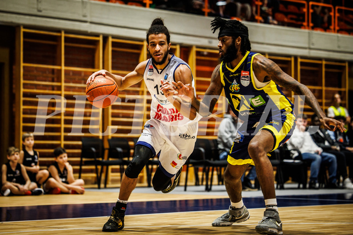 Basketball, win2day Basketball Superliga 2022/23, 4. Qualifikationsrunde, BBC Nord Dragonz, UBSC Graz, Kyran Jordan Mc Clure (13) Basketball, win2day Basketball Superliga 2022/23, 4. Qualifikationsrunde, BBC Nord Dragonz, UBSC Graz, Kyran Jordan Mc Clure (13)