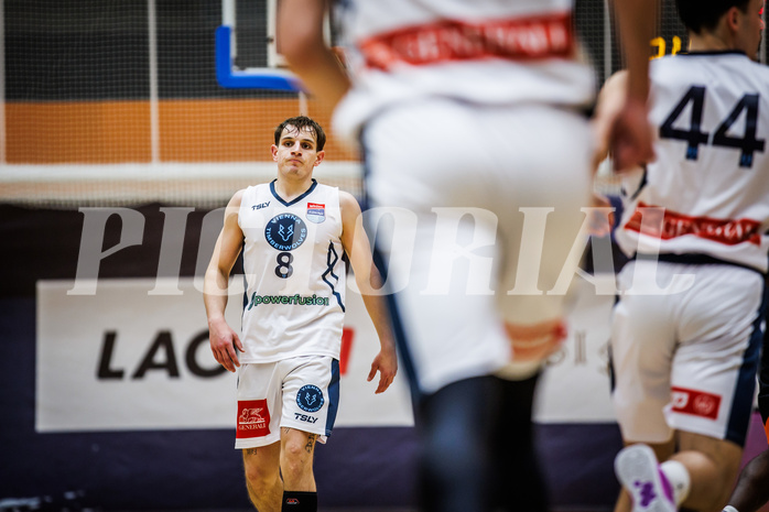Basketball, Win2Day Superliga 2023/24, Grunddurchgang 19.Runde, Vienna Timberwolves, Fürstenfeld Panthers, Elias Wlasak (8)