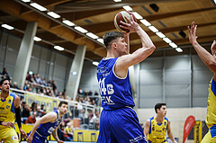Basketball, Admiral Basketball Superliga 2019/20, Grunddurchgang 15.Runde, St. Pölten, Oberwart Gunners, Maximilian Schuecker (14)