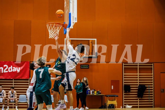 Basketball, Basketball Zweite Liga 2024/25, Grunddurchgang 12.Runde, Vienna Timberwolves, Dornbirn Lions, Daniele Kuchar (22)