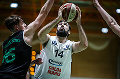 Basketball, Basketball Zweite Liga, Grunddurchgang 20.Runde, BBC Nord Dragonz, Deutsch Wagram Aligators, Filip Petrovic (14)