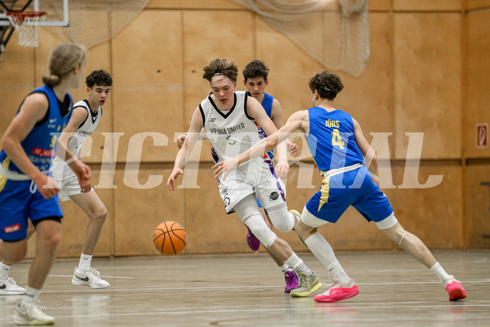27.04.2025 Österreichischer Basketballverband 2024/25, SLMU16, VF Vienna United vs. SKN St. Pölten