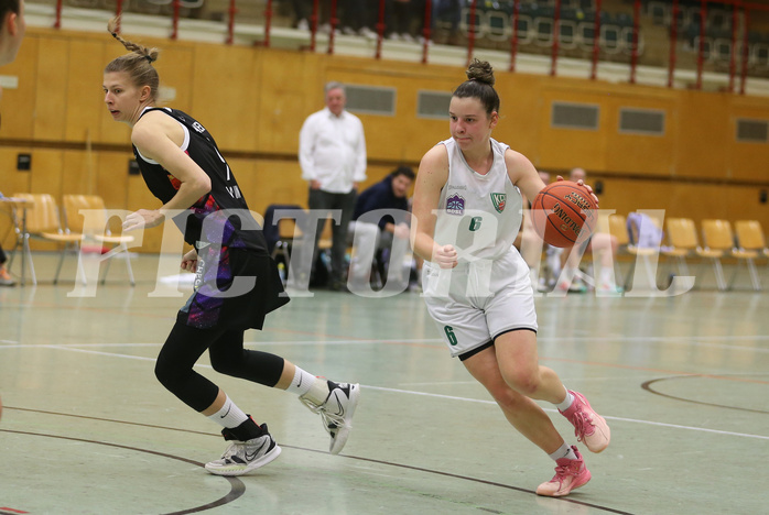 Basketball Damen Superliga 2021/22, Grundducrhgang 14.Runde Vienna United vs. KOS Celovec


