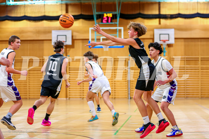 01.12.2024 Österreichischer Basketballverband 2024/25, SLMU16, Post SV Wien vs. Swarco Raiders