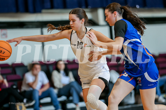 27.04.2025 Österreichischer Basketballverband 2024/25, SLWU16 VF Basket Flames UNION vs. DBB  Basketgirls Wels