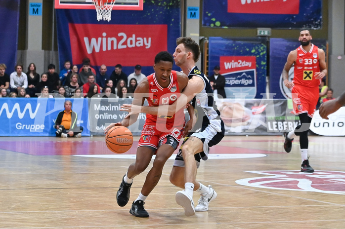 Basketball, Superliga 2024/25, Plazierungsrunde 5.Runde, Flyers Wels vs. Gmunden Swans,
