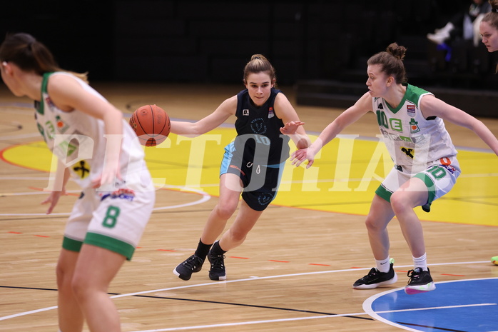 25.02.2023, Graz, Raiffeisen Sportpark, Basketball Damen Superliga 2022/23, Grunddurchgang 14.Runde, UBI Holding Graz - Vienna Timberwolves,  