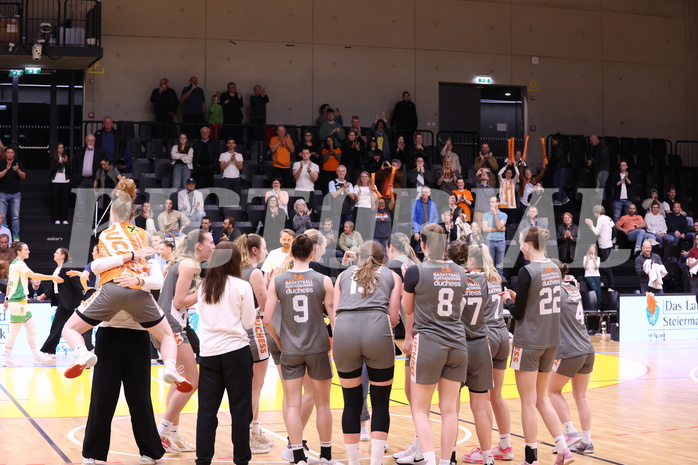 17.04.2025, Graz, Raiffeisen Sportpark, Basketball Damen Superliga 2024/25, Finale Spiel 3, UBI Graz vs. Klosterneuburg Duchess, 17.04.2025, Graz, Raiffeisen Sportpark, Basketball Damen Superliga 2024/25, Finale Spiel 3, UBI Graz vs. Klosterneuburg Duchess,