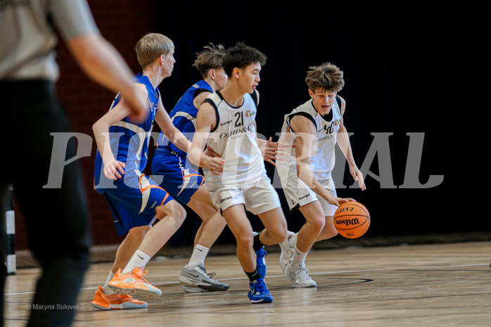 02.03.2025 Österreichischer Basketballverband 2024/25, SLMU16 Basket Flames WAT vs. FCN Baskets Wels