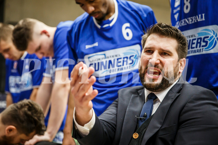 Basketball, Admiral Basketball Superliga 2019/20, Grunddurchgang 9.Runde, UBSC Graz, Oberwart Gunners, Horst Leitner (Coach)