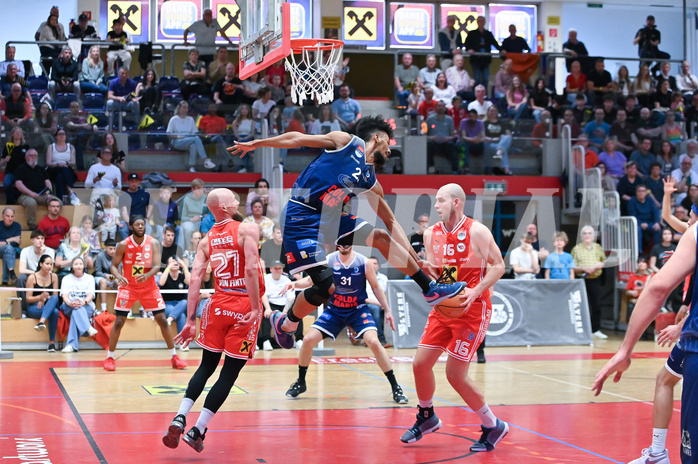 Basketball Superliga 2024/25, Playoff, Viertelfinale Spiel 1, Flyers Wels vs BBC Nord Dragonz,