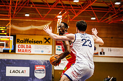 Basketball, win2day Basketball Superliga 2024/25, Grunddurchgang Runde 7, BBC Nord Dragonz, Traiskirchen Lions, Nelson Haskin (21)