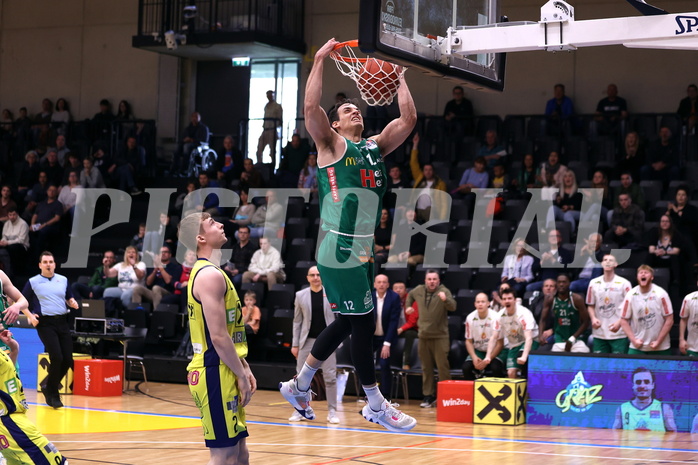 26.03.2023, Graz, Raiffeisen Sportpark Graz, Basketball Superliga 2022/23,5. Qualifikationsrunde, UBSC Raiffeisen Graz vs. Kapfenberg Bulls