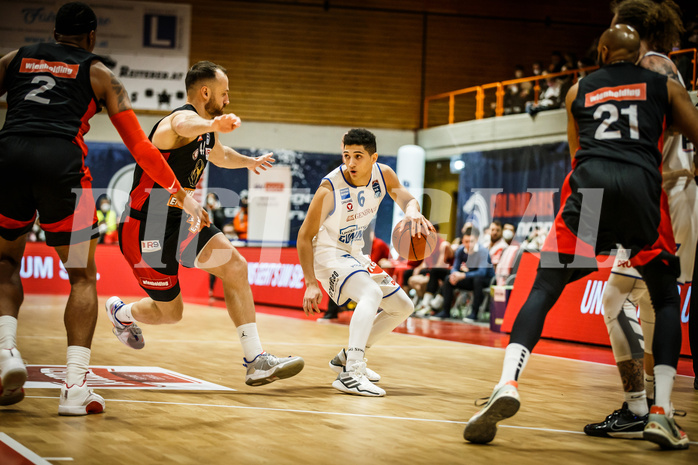 Basketball, Basketball Austria, Cup Final Four 2021/22 
Herren Cupfinale, BC GGMT Vienna, Oberwart Gunners, Magdy Abou-Ahmed (6)