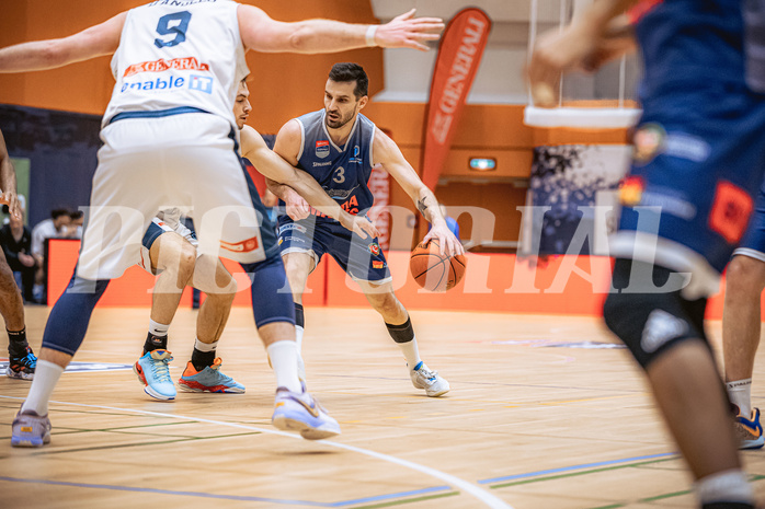 Basketball, Win2Day Superliga 2022/23, 7. Qualifikationsrunde, Vienna Timberwolves, BBC Nord Dragonz, Petar Cosic (3)