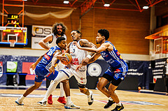 Basketball, win2day Basketball Superliga 2024/25, Grunddurchgang Runde 9, BBC Nord Dragonz, Oberwart Gunners, Rayshawn Mart (3)