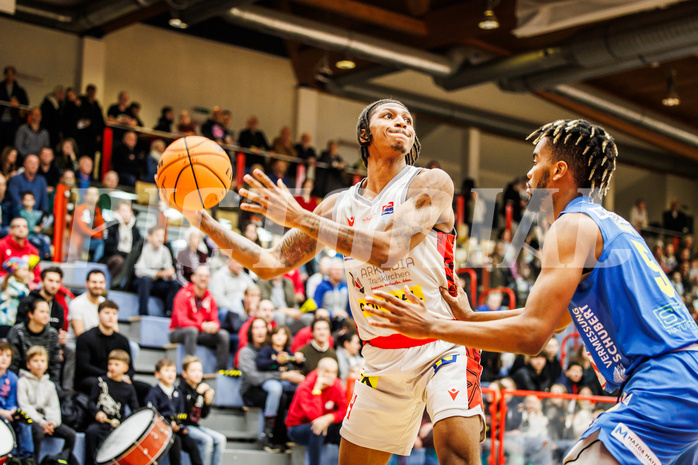 Basketball, Basketball Austria Cup 2023/24, Viertelfinale, Traiskirchen Lions, SKN St. Pölten, Demarcus Demonia (4)