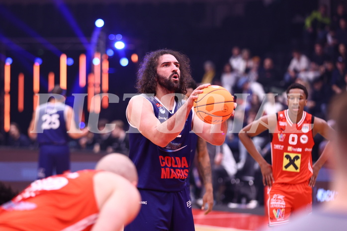 18.01.2025, Graz, Raiffeisen Sportpark, Basketball Austria Cup 2025, Final Four, Semifinale, Flyer Wels vs BBC Nord,  