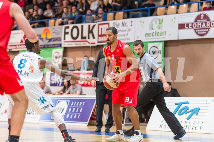 Basketball, ABL 2016/17, Grunddurchgang 21.Runde, Oberwart Gunners, WBC Wels, Lorenzo O'Neal (9)