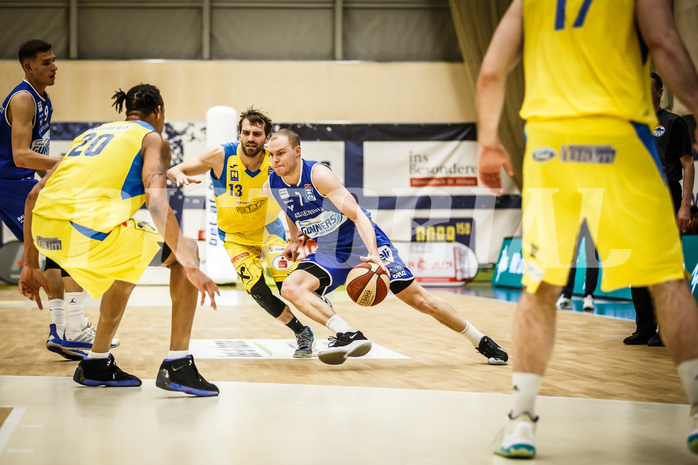 Basketball, bet-at-home Basketball Superliga 2019/20, Viertelfinale 2. Spiel, SKN St. Pölten Basketball, Oberwart Gunners, Sebastian Käferle (7)