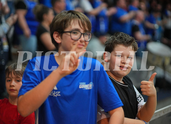 Basketball Superliga 2024/25, Playoffs, Viertelfinale Spiel 1 Oberwart Gunners vs. Kapfenberg Bulls