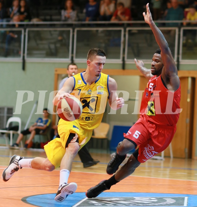 Basketball ABL 2015/16 Grunddurchgang 5.Runde UBSC Graz vs. WBC Wels