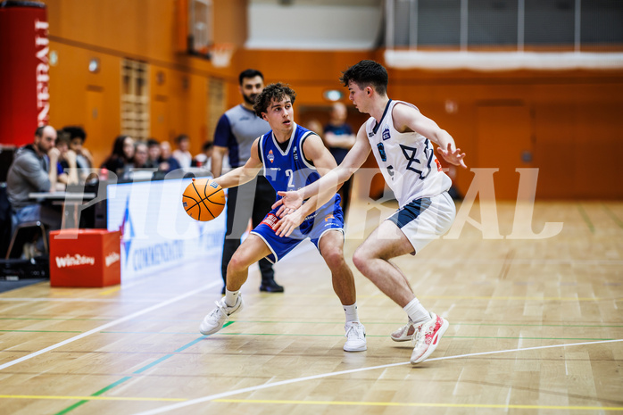 Basketball, Basketball Zweite Liga 2024/25, Grunddurchgang 21.Runde, Vienna Timberwolves, Kufstein Towers, Luis Erath (2)