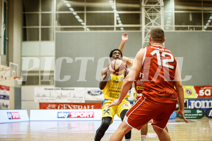 Basketball, Admiral Basketball Superliga 2019/20, Grunddurchgang 18.Runde, SKN St. Pölten Basketball, Traiskirchen Lions, Felix Lewis (1)