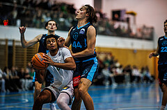 Basketball, Basketball Zweite Liga 2024/25, Grunddurchgang 13.Runde, UDW Alligators, Vienna Timberwolves, Steven Kaltenbrunner (8), Felix Angerbauer (4)