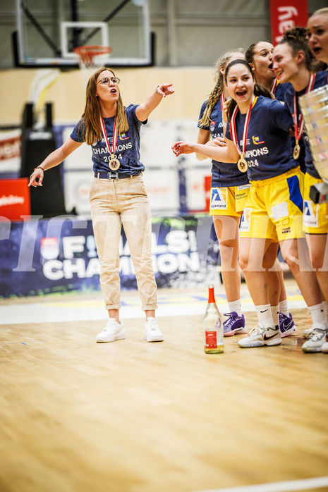 Basketball, Win2Day Basketball Damen Superliga 2023/24, Playoff, Finale Spiel 3, SKN St. Pölten, UBI Graz, 