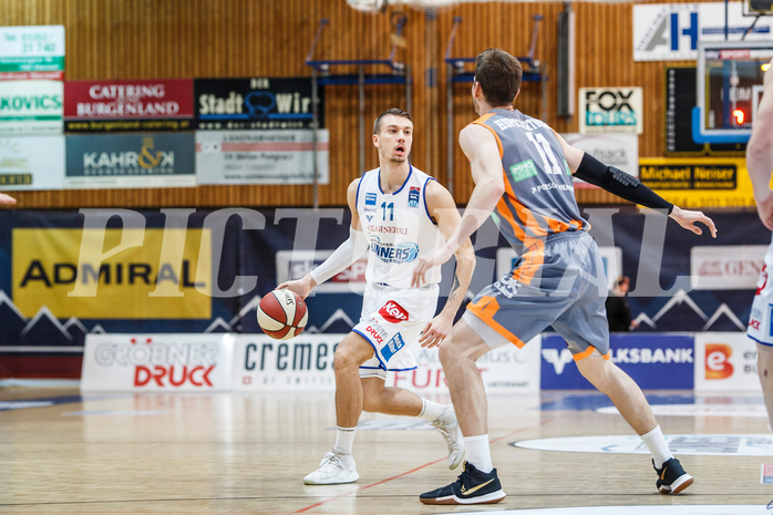 Basketball, Admiral Basketball Superliga 2019/20, Grunddurchgang 16.Runde, Oberwart Gunners, Klosterneuburg Dukes, Saimon Sutt (11)