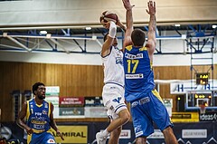 Basketball, Admiral Basketball Superliga 2019/20, Grunddurchgang 6.Runde, Oberwart Gunners, St. Pölten, Saimon Sutt (11)