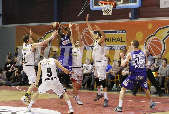 Basketball ABL 2015/16 Grunddurchgang 29.Runde  Güssing Knights vs Oberwart Gunners
