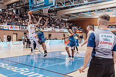 Basketball, Basketball Superliga 2023/24 , F 2, Oberwart Gunners, UBSC Graz, Daniel Koeppel (14), Avery Diggs (8)