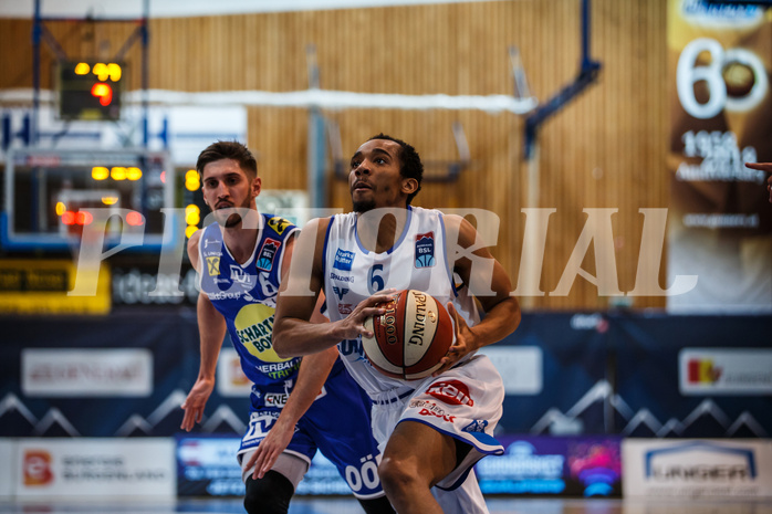 Basketball, Admiral Basketball Superliga 2019/20, Platzierungsrunde 3. Runde, Oberwart Gunners, Gmunden Swans, Lawrence Alexander (6)