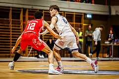 Basketball, win2day Basketball Superliga 2024/25, Grunddurchgang Runde 7, BBC Nord Dragonz, Traiskirchen Lions, Valentin Pasterk (6)