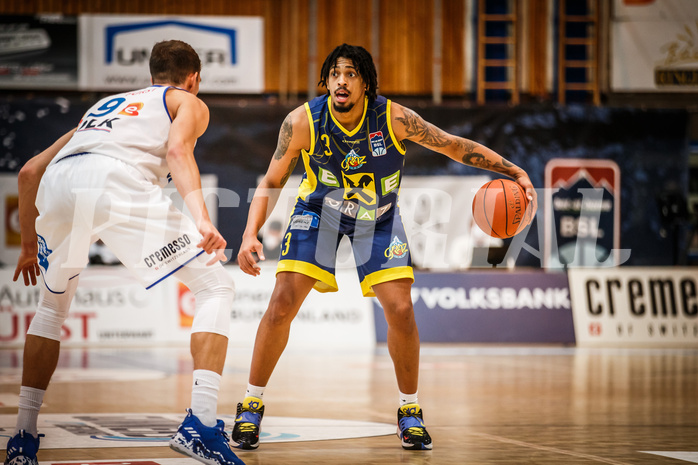 Basketball, bet-at-home Basketball Superliga 2021/22, Grunddurchgang Runde 12, Oberwart Gunners, UBSC Graz, Randy Haynes (3)