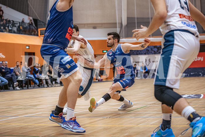 Basketball, Win2Day Superliga 2022/23, 7. Qualifikationsrunde, Vienna Timberwolves, BBC Nord Dragonz, Petar Cosic (3)