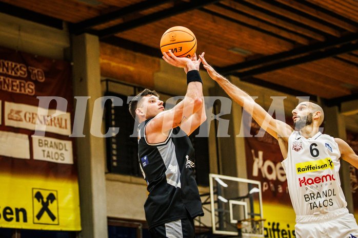 Basketball, Basketball Zweite Liga 2023/24, Grunddurchgang 6.Runde, Mattersburg Rocks, Raiders Innsbruck, S. Oberhauser (6)
