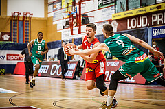 Basketball, bet-at-home Basketball Superliga 2021/22, Grunddurchgang 5.Runde, Traiskirchen Lions, Kapfenberg Bulls, David Makivic (1)