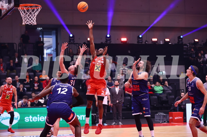 18.01.2025, Graz, Raiffeisen Sportpark, Basketball Austria Cup 2025, Final Four, Semifinale, Flyer Wels vs BBC Nord,  