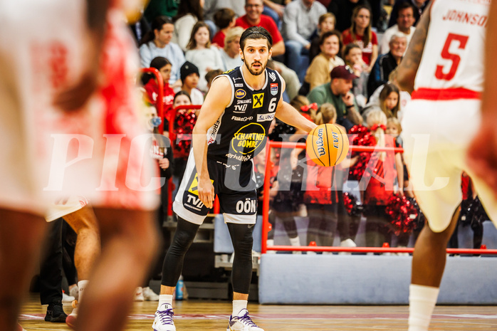 Basketball, win2day Basketball Superliga 2024/25, Grunddurchgang 9.Runde, Traiskirchen Lions, Gmunden Swans, Daniel Friedrich (6)