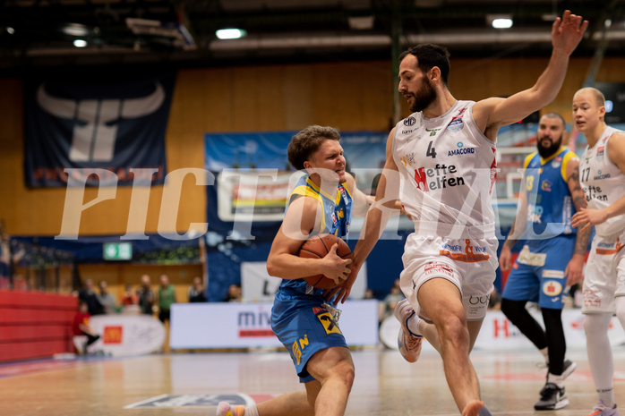 Basketball, Basketball Superliga 2022/23, Grunddurchgang Runde 18, Kapfenberg Bulls, SKN St. P
