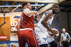 Basketball, ABL 2018/19, Grunddurchgang 29.Runde, Oberwart Gunners, Traiskirchen Lions, Christopher Tawiah (14)