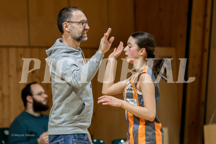 22.02.2025 Österreichischer Basketballverband 2024/25, SLWU14 Basket Flames UNION vs Basket Duchess