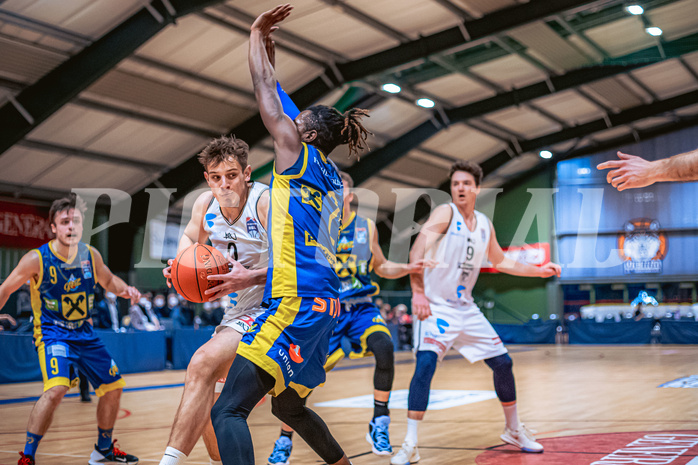 Basketball Basketball Superliga 2021/22, Grunddurchgang 18.Runde Vienna D.C. Timberwolves vs. UBSC Graz