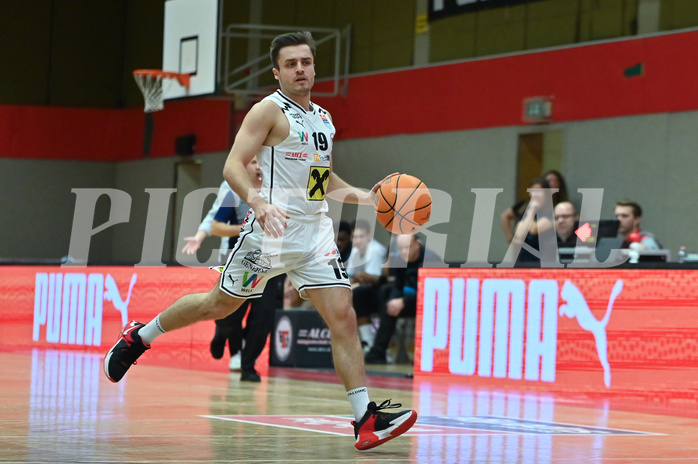 Basketball, Superliga 2023/24, Grunddurchgang 22. Runde, Flyers Wels vs. Vienna Timberwolves,
