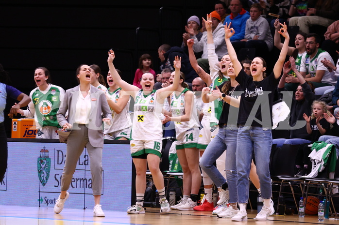 23.03.2024, Graz, Raiffeisen Sportpark, Basketball Damen Superliga 2023/24, Semifinale, Spiel 2, UBI Holding Graz - BK Raiffeisen Duchess Klosterneuburg,  