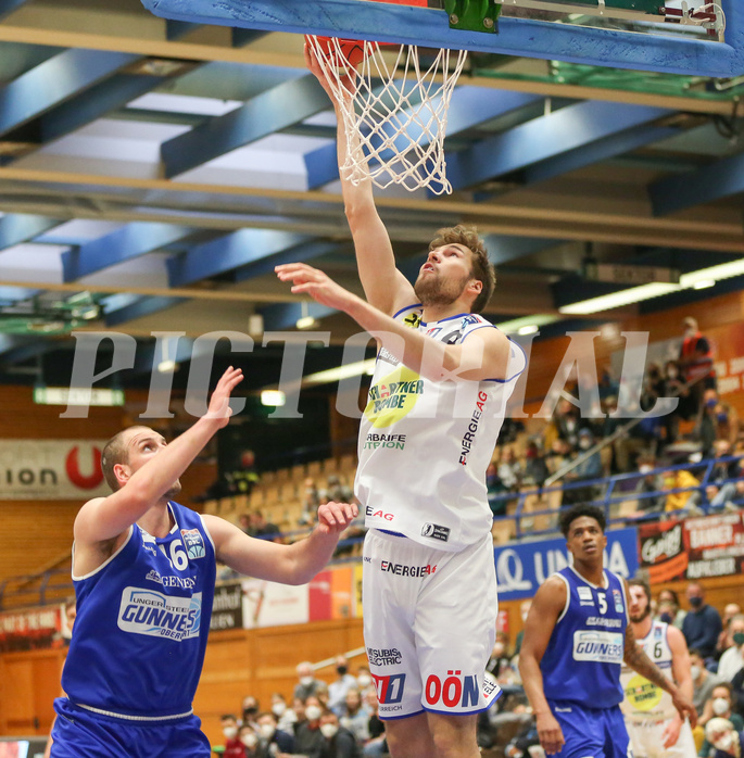 Basketball Superliga 2021/22, 7.Plazierungsrunde Gmunden Swans vs. Oberwart Gunners